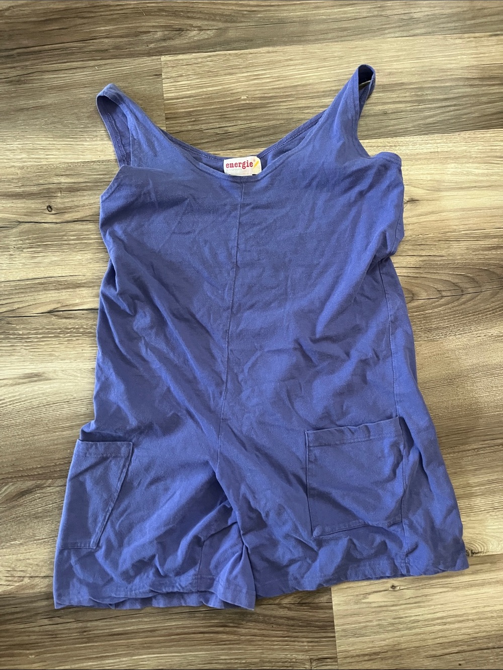 Vintage Energize bi currants Violet Scoop-Neck Tank romper 100% cotton